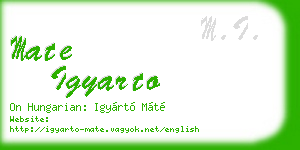 mate igyarto business card